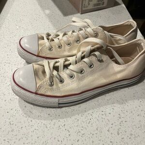 Cream Converse Sneakers